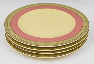 Waverly Garden Room Floral Manor Dinner Plates Set 4 10.75" Made Poland Vintage
